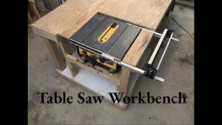 How to build a table saw workbench  Full Project [upl. by Valleau]