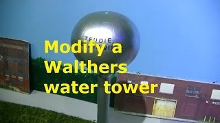 MODEL RAILROAD IDEA  MODIFY A WALTHERS WATER TOWER [upl. by Noirred861]