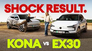 Volvo EX30 vs Hyundai Kona Electric Result Shock  Electrifyingcom [upl. by Eizzo]