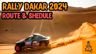 Rally Dakar 2024 Route and Shedule The Wild Heart of the Desert [upl. by Mojgan183]