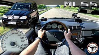 2002 Mercedes ML55 AMG 347 KM  Vmax 0100 100200 kmh Prezentacja i próba autostradowa  4K [upl. by Adachi]