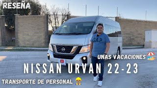 URVAN PASAJEROS 20222023  ¿Qué tan cómoda es [upl. by Onia497]