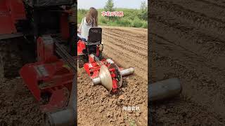 Multifunctional rotary tiller Strawberry ridging and furrowing machine [upl. by Imij]