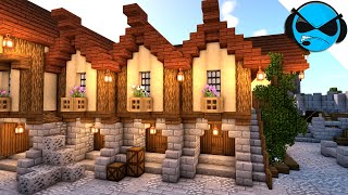 Minecraft How to Build a Medieval Storage House Tutorial [upl. by Bentlee]