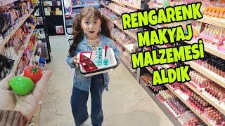 ESMA RENGARENK MAKYAJ MALZEMELERİ ALDIK ALIŞVERİŞ VLOG ماما جابت بيبي  جنى مقداد  طيور الجنة [upl. by Pradeep97]