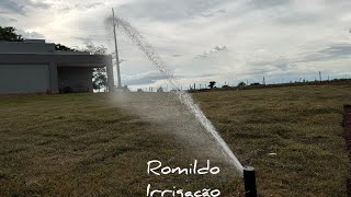 Minha Rotina de trabalhoInstalação sistema irrigação para gramadoutilizando rotor 5004 [upl. by Eanehs]