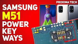 SAMSUNG M51 POWER KEY WAYS  M51 ON OFF KEY  PROXIMA TECH [upl. by Nnylorac]