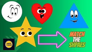 Match The Shapes amp Learn the Shapes  We Are Shapes  Nursery amp Kids Activity  kidslearning shapes [upl. by Carney]