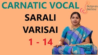 Sarali Varisai  1  14 All three speeds [upl. by Adlaremse]