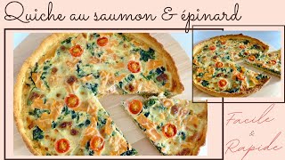 Quiche au saumon amp épinard I Recette facile et rapide spécial ramadan 2020 [upl. by Oak]