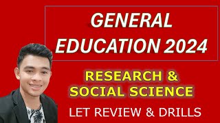 GENERAL EDUCATION SOCIAL SCIENCE amp RESEARCH 2024 DRILLS FOR MARCH LET REVIEW DRILLS [upl. by Zapot]