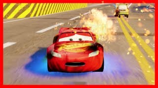 Lightning McQueen and Friends gets Blown Up Cars 3 Driven to Win [upl. by Nnairam]