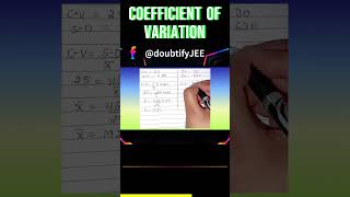 Coefficient of variation of two distributions are 25 and 30 and their standard Doubtify JEE [upl. by Enela]