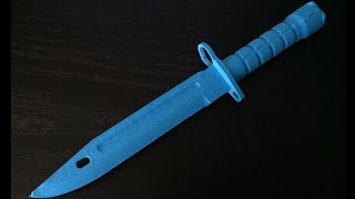 3D printed knife Bayonet from CSGO [upl. by Nosemaj656]