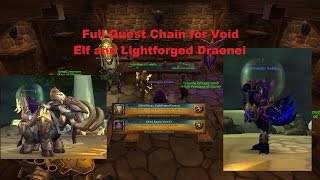 Lightforged Draenei  Void Elves Showcase  How to Unlock Allied Races [upl. by Lizabeth787]