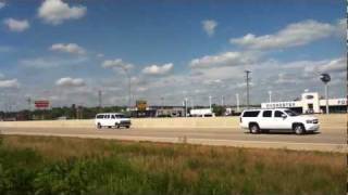 US President Barack Obamas Motorcade Rochester MN [upl. by Haukom294]