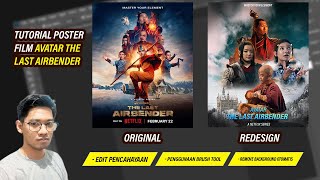 ▶🔴TUTORIAL POSTER FILM AVATAR THE LAST AIRBENDER redesign photoshop poster [upl. by Giuliana]