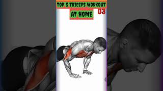 Top 5 Triceps home workout triceps workout homewarkout HemeWorkout86 [upl. by Raseta516]