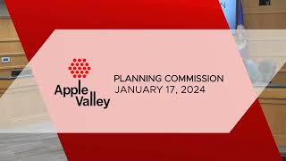 Planning Commission Meeting  January 17 2024 [upl. by Enael319]