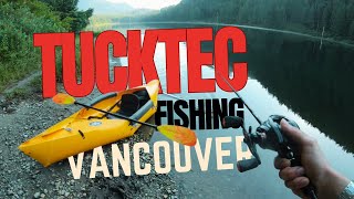 First time fishing on TUCKTEC Kayak  Greater Vancouver fishing [upl. by Nallad641]