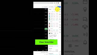 Clear Tradingview Watchlist tradingview tradingviewtutorial [upl. by Walston]