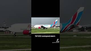 Boeing 767232 overspeed alarm [upl. by Merkley]