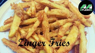 Zinger Fries  Zinger Fries Recipe  Crispy amp Crunchy Coated Fries  Master Studio  March 2021 [upl. by Ado]