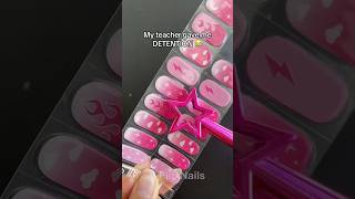 TEACHER GAVE ME DETENTION 🤬😭 nails naildesign nailart gelnails nailpolish nailtutorial mani [upl. by Onitnelav140]