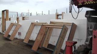 Fox Blocks Whitecourt Shop Part 2  Above Grade Insulated Concrete Forms [upl. by Eahcim]