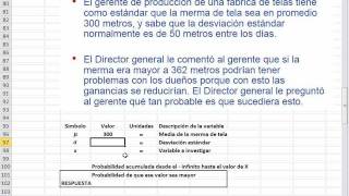 Ejemplo de uso de la distribucion normal EJEMPLO 1 [upl. by Jarietta]