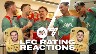 Im Quicker Than You Going Backwards  Liverpool Players React To FC 25 Ratings [upl. by Bore]