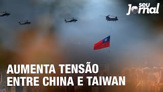 Aumenta tensão entre China e Taiwan [upl. by Constantino509]