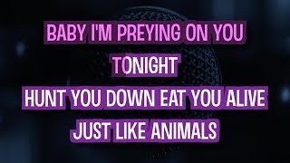 Animals Karaoke  Maroon 5 [upl. by Evatsug]