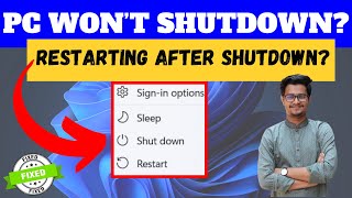 Fix Windows Wont Shutdown  Restart Automatically After Shutdown [upl. by Elia]