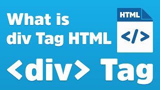 Div Tag  How to use Div Tag in HTML [upl. by Olcott]