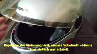 So einfach geht das Schuberth Visier Mechanik vom C2 erneuert [upl. by Parthena]