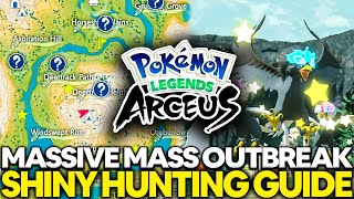 Ultimate Massive Mass Outbreak Shiny Hunting Guide in Pokemon Legends Arceus V110 [upl. by Eeneg185]