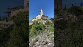 Greek island Salamina lighthouse panoramic views shorts vicstefanu [upl. by Asennav]