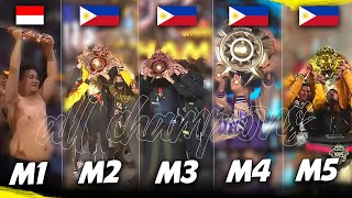 EVERY M WORLD CHAMPIONS M1 2019  M5 2023    🏆 [upl. by Shimberg1]