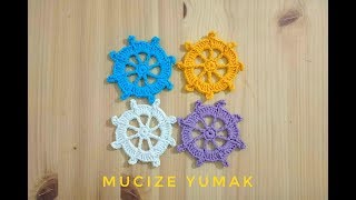 Gemi Dümeni Motif Yapımı  Tığişi Örgü Modelleri [upl. by Ivonne]