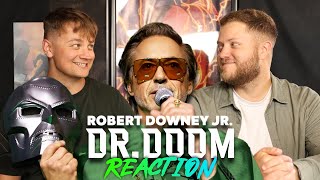 DR DOOM  ROBERT DOWNEY JR REACTION amp THEORIES [upl. by Noxid]