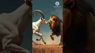 Addax vs lion buffalo [upl. by Eita173]