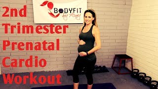 20 Minute 2nd Trimester Prenatal Cardio Workout but good for ALL Trimesters of Pregnancy [upl. by Natanhoj965]