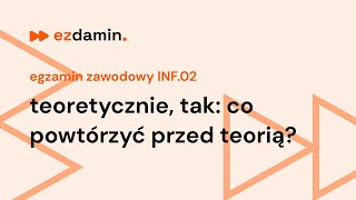 teoretycznie tak co powtórzyć do EGZAMINU TEORETYCZNEGO INF02 technik informatyk  ezdaminpl [upl. by Balsam]