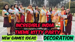 Incredible India Theme Kitty Party🇮🇳 Republic day kitty party ideas  Best Kitty party games idea [upl. by Ellora99]