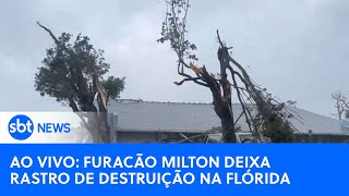 🔴 AO VIVO  Veja estragos deixados pela passagem do furacão Milton na Flórida [upl. by Nonac]