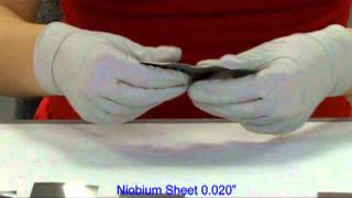 Niobium Metal Bending and Folding [upl. by Tandy]