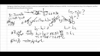 Thermodynamics Example Throttle valve 1 [upl. by Asela]