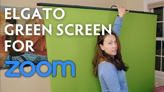 Elgato Green Screen for Zoom  How to Use It and Does It Work zoom greenscreen feisworld [upl. by Ihcas]