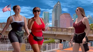 TAMPA FLORIDA 4K Walking Tour [upl. by Jueta]